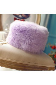 Women Faux Fur Accessory , Belt Not Included Winter Warm Thickening Fur Hat