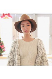 Fashion Women Wool Blend Fedora Hat,Casual Spring/ Fall