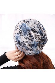 Couple Letters Printed Scarf Hat Multifunction Cotton Casual Fashion Hat