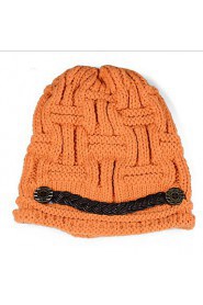 Lovely Warm Autumn And Winter Fashion Crimping Wool Ear Protection Hat