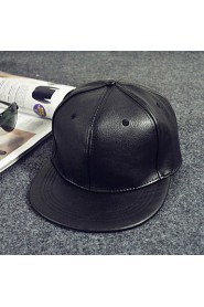 Unisex Leather Casual Pure Color Hip-hop Baseball Outdoor Fashion Hat