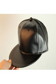 Unisex Leather Casual Pure Color Hip-hop Baseball Outdoor Fashion Hat