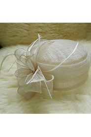 Women Linen Bowler/Cloche Hat , Party Summer