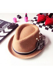 Women Nylon Fedora Hat , Vintage/ Casual Winter