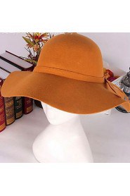 England Bow Wool Blends Floppy Hat