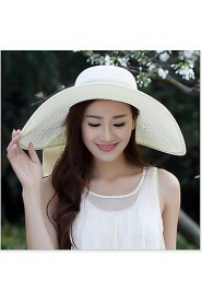 Summer Straw Bow Floppy Hat