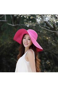 Summer Straw Bow Floppy Hat