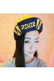 Korean Letters Printed Color Stitching Men And Women Hip-hop Baseball Hat