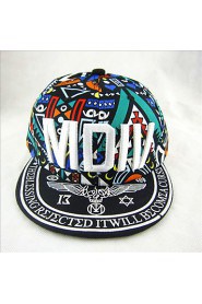 Unisex Cotton Totem Color Stitching Letter Embroidery Baseball Hip-hop Hat