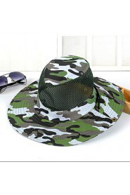 Unisex Casual Outdoor Jungle Camouflage Breathable Mesh Folding Fishing Tourism Cowboy Hat