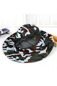 Unisex Casual Outdoor Jungle Camouflage Breathable Mesh Folding Fishing Tourism Cowboy Hat