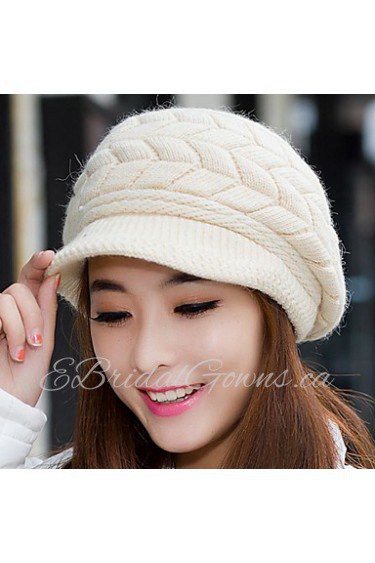 Women Warm Earmuffs Duck Tongue Knitted Cap