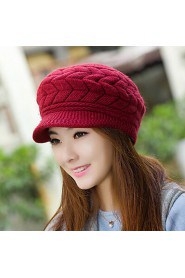 Women Warm Earmuffs Duck Tongue Knitted Cap