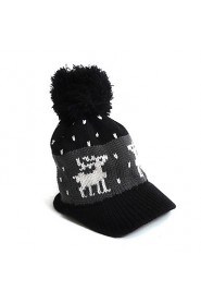 Deer Balls Wool Knitted Hat Baseball Leisure Benn Cap