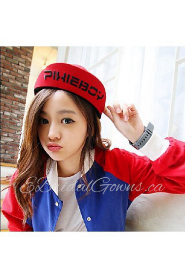 Unisex Wool Casual Baseball Letter embroidery Hip-hop Cool Cap