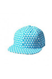 Women Wool Spring Fluorescent Color Triangle Geometric Grid Pattern Hip-hop Visor Hat