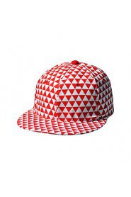 Women Wool Spring Fluorescent Color Triangle Geometric Grid Pattern Hip-hop Visor Hat