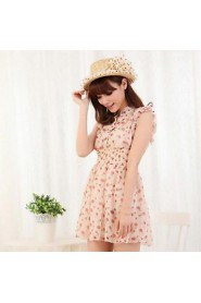 Idyllic Beach Straw Hat Chiffon Flowers