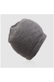 Unisex Cotton Warm Fashion Pure Color Wool Knit Caps