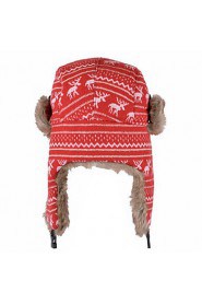 Cute Christmas Deer Protection Ear Lei Feng Warm Anti-snow Hat Knitted Wool Hat