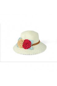 Newest Beach Straw Hat Flower