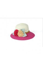 Newest Beach Straw Hat Flower