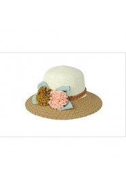 Newest Beach Straw Hat Flower