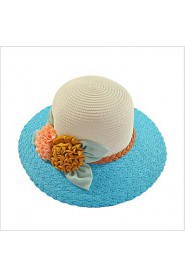 Newest Beach Straw Hat Flower