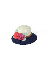 Newest Beach Straw Hat Flower