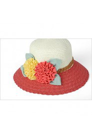 Newest Beach Straw Hat Flower