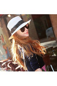 Women Casual Summer Lace Straw Hat