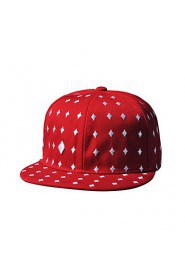 Unisex Cotton Hip-hop Trend of Men Poker Embroidered Cap