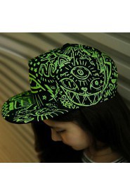 Unisex Glow Graffiti Eyes Baseball Cap