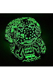 Unisex Glow Graffiti Eyes Baseball Cap