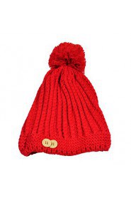 Korean Version Of The Super Ball Knitted Decorative Buttons Cannabis Warm Hat