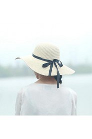 Women Casual Travelling Straw Large Brimmed Foldable Sun Hats