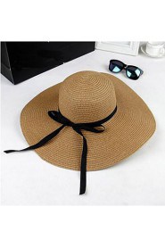 Women Casual Travelling Straw Large Brimmed Foldable Sun Hats