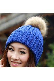 Women Candy Color Hat Edge Earmuffs Hat