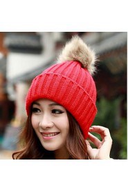 Women Candy Color Hat Edge Earmuffs Hat