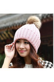 Women Candy Color Hat Edge Earmuffs Hat