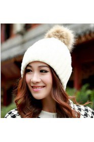 Women Candy Color Hat Edge Earmuffs Hat