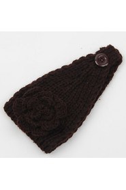 Women's Fashion Knitting Warm Flower Hoop Hat