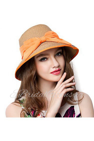 Women Straw Straw HatFacial Hydrating UV Cream,Vintage/ Party/ Casual Spring/ Summer/ Fall/ All Seasons