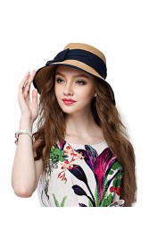 Women Straw Straw HatFacial Hydrating UV Cream,Vintage/ Party/ Casual Spring/ Summer/ Fall/ All Seasons