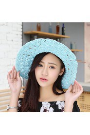 Fashion Women's Bohemia Sun Beach Hat Seaside Tourism Hollow Bow Hat