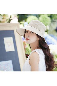 Women Vintage/Casual Foldable Summer Canvas Floppy Hat Sun Visor Hats