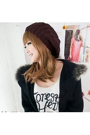 Women Wool Blend Twistedwire Globular Knitted Hats