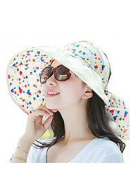 Women Summer Solid Floppy Bowknot Middle Brim Foldable Straw Sun Hat