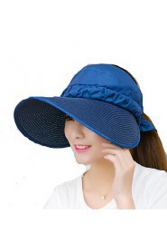 Women Summer Solid Straw Clothes Patchwork Middle Brim Foldable Straw Sun Hat