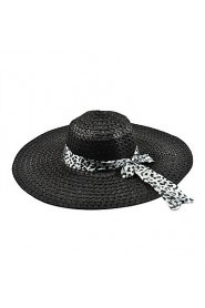 Summer Hollow Ribbon Bow Lady Straw Beach Sun Hat